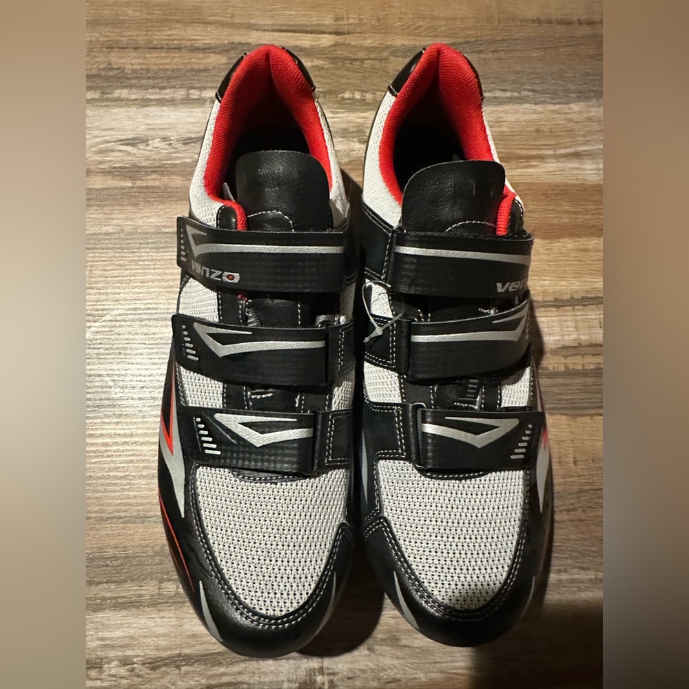 Venzo Men’s Cycling Shoes for Peleton bike Sz 12